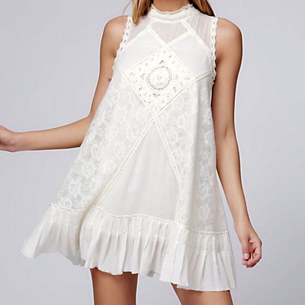 Free People Angel lace shift dress